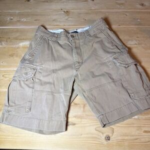 Vintage Polo Ralph Lauren Cargo Shorts Mens Size 34 Khaki Preppy Y2K Baggy